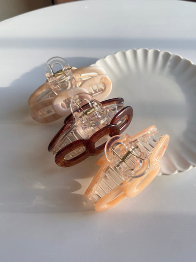 クリアチェーンバンス (Chain Loop Claw Clips)